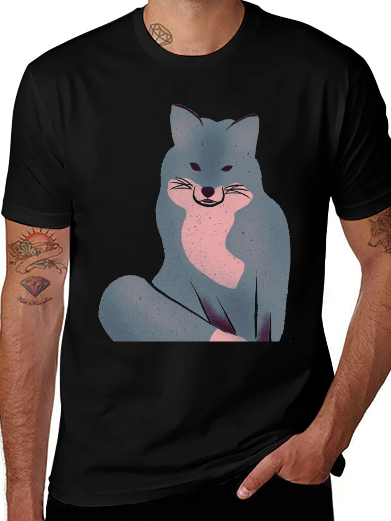 Variant 23 of Fox Graphic Print Men's T-Shirt