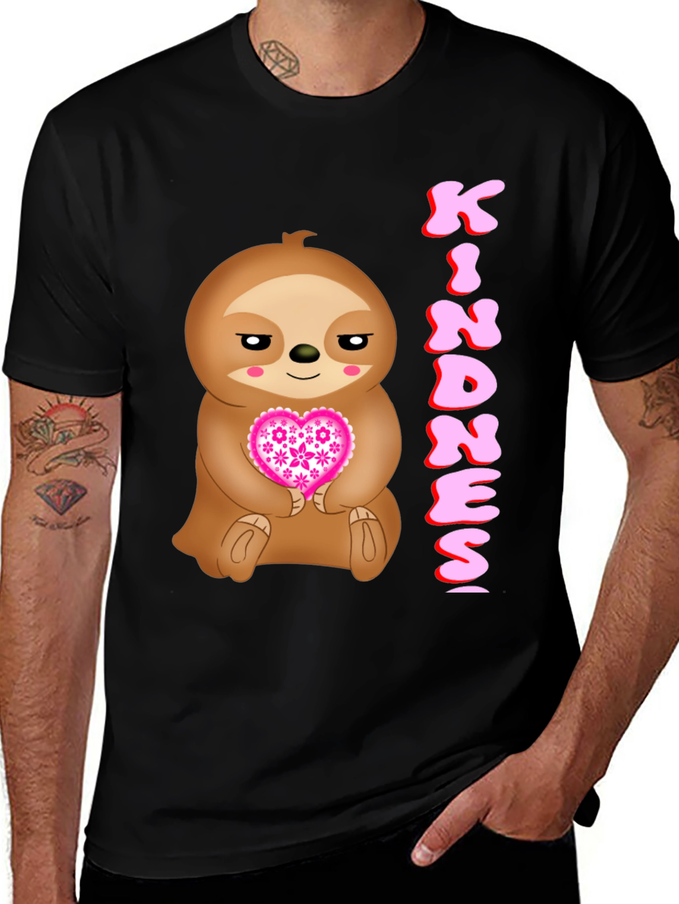 Variant 10 of Kindness Sloth Graphic Tee
