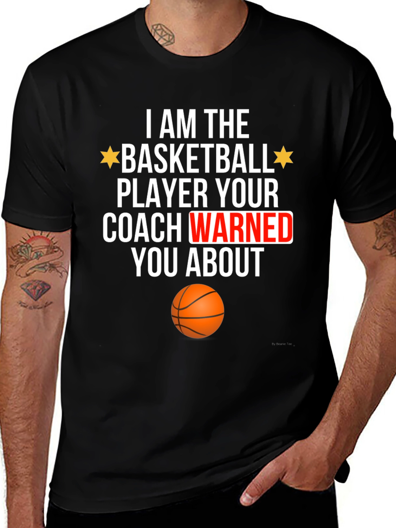 Variant 9 of Basketball Player Warned About T-Shirt