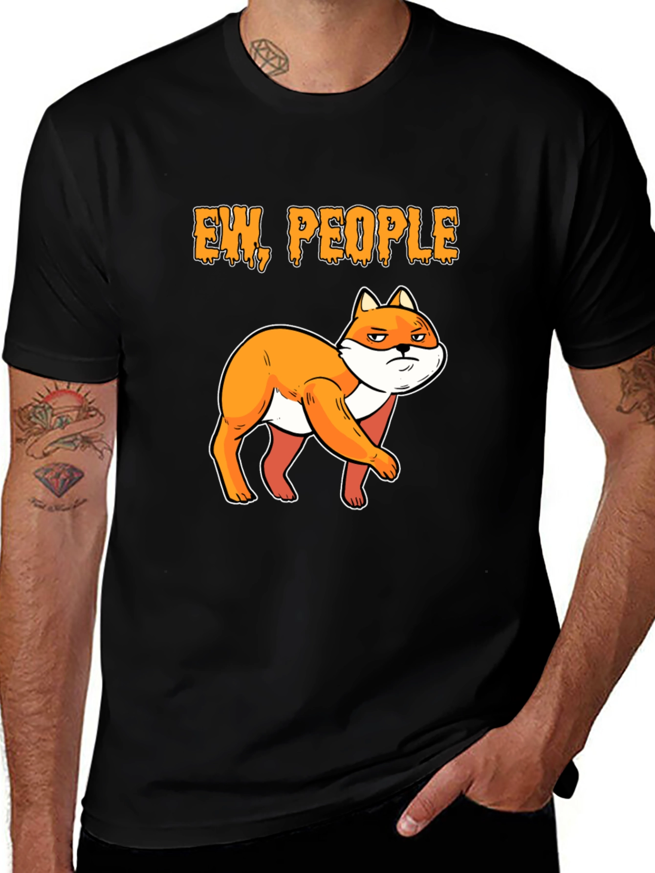 Variant 8 of Ew, People Fox Graphic T-Shirt 