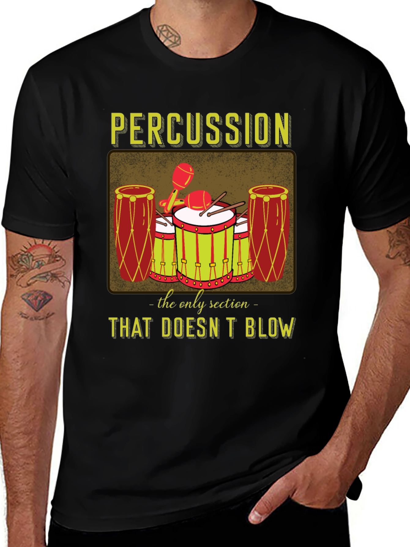 Variant 4 of Percussion: The Only Section That Doesn't Blow T-Shirt