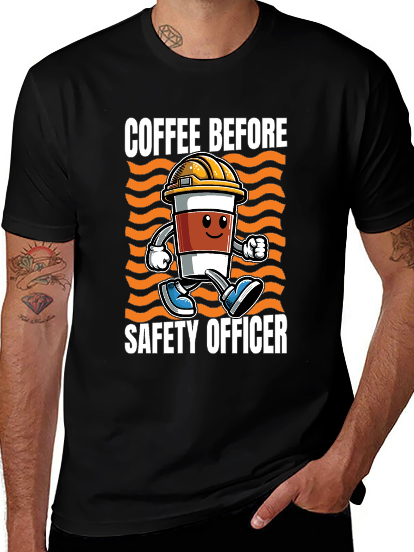 Variant 10 of Coffee Before Safety Officer T-Shirt