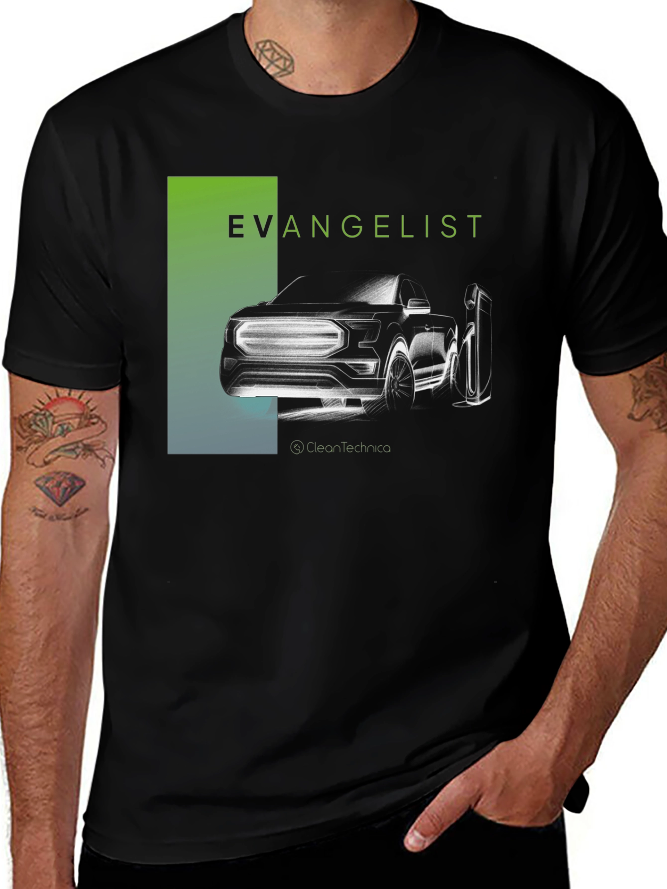 Variant 22 of EV Evangelist Graphic Tee - Electric Vehicle Advocate Shirt