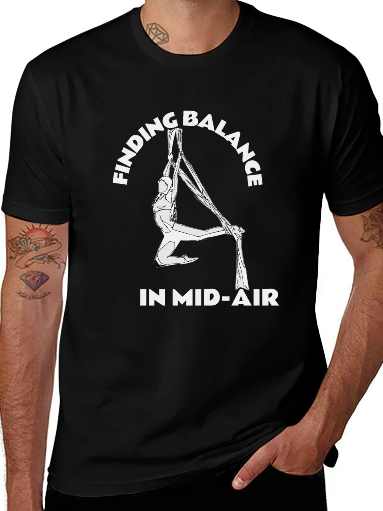 Variant 11 of Finding Balance Tee - Aerial Silks T-Shirt