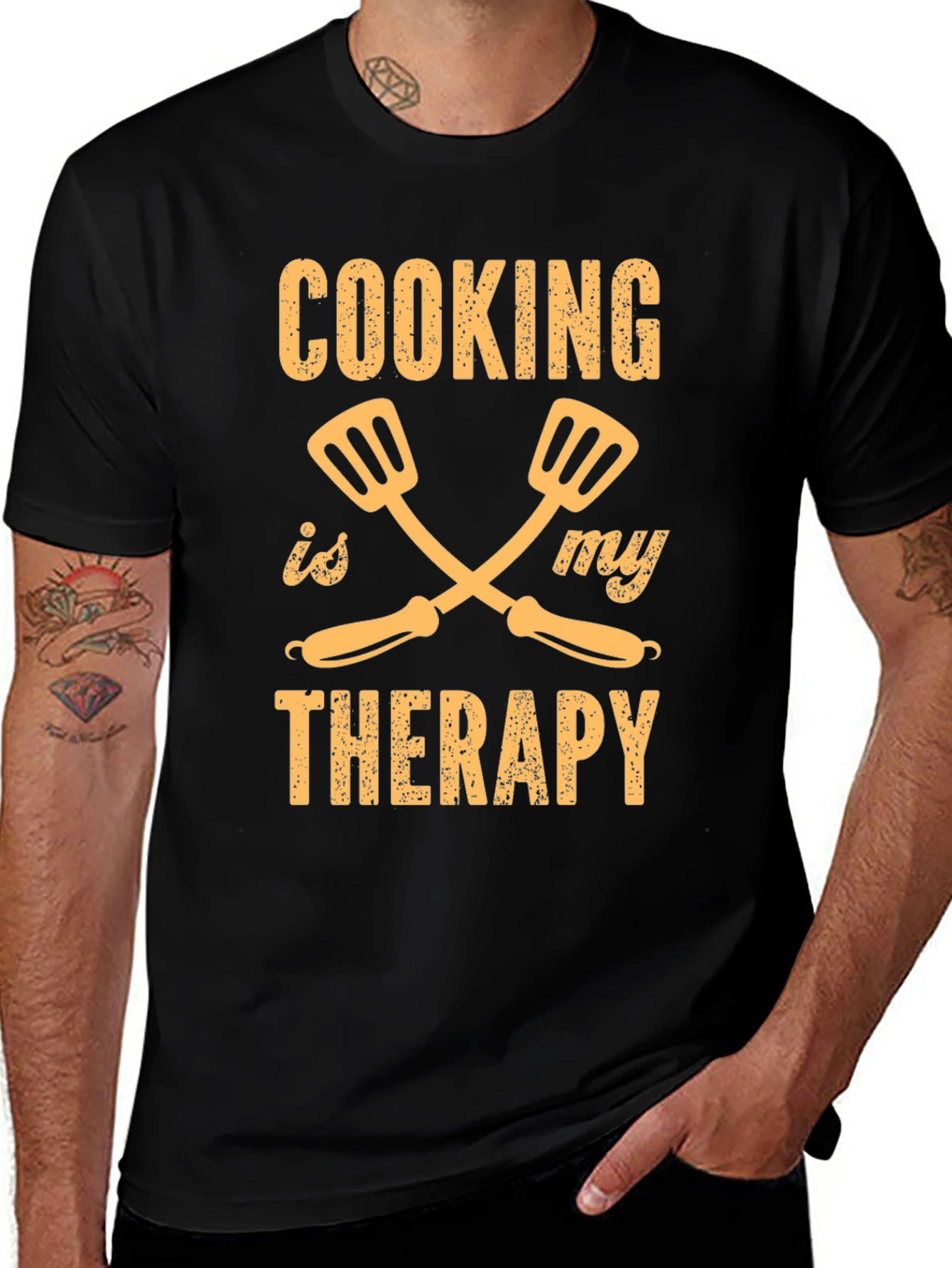 Variant 24 of Cooking is My Therapy T-Shirt - Funny Chef BBQ Grill Gift