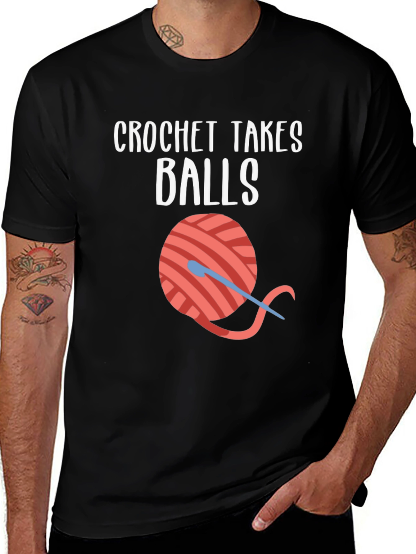 Variant 30 of Crochet Takes Balls Graphic T-Shirt