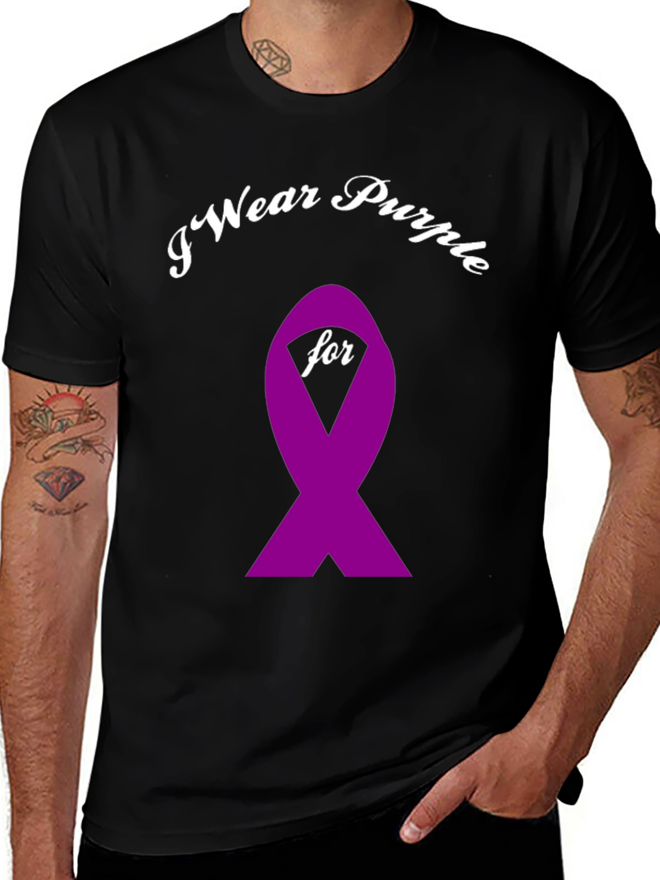 Variant 20 of Purple Ribbon Awareness T-Shirt