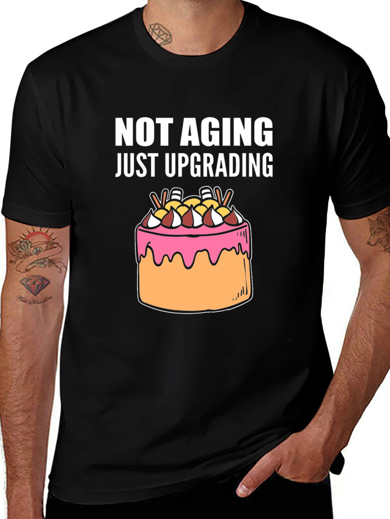 Variant 4 of Not Aging Upgrading Graphic Tee