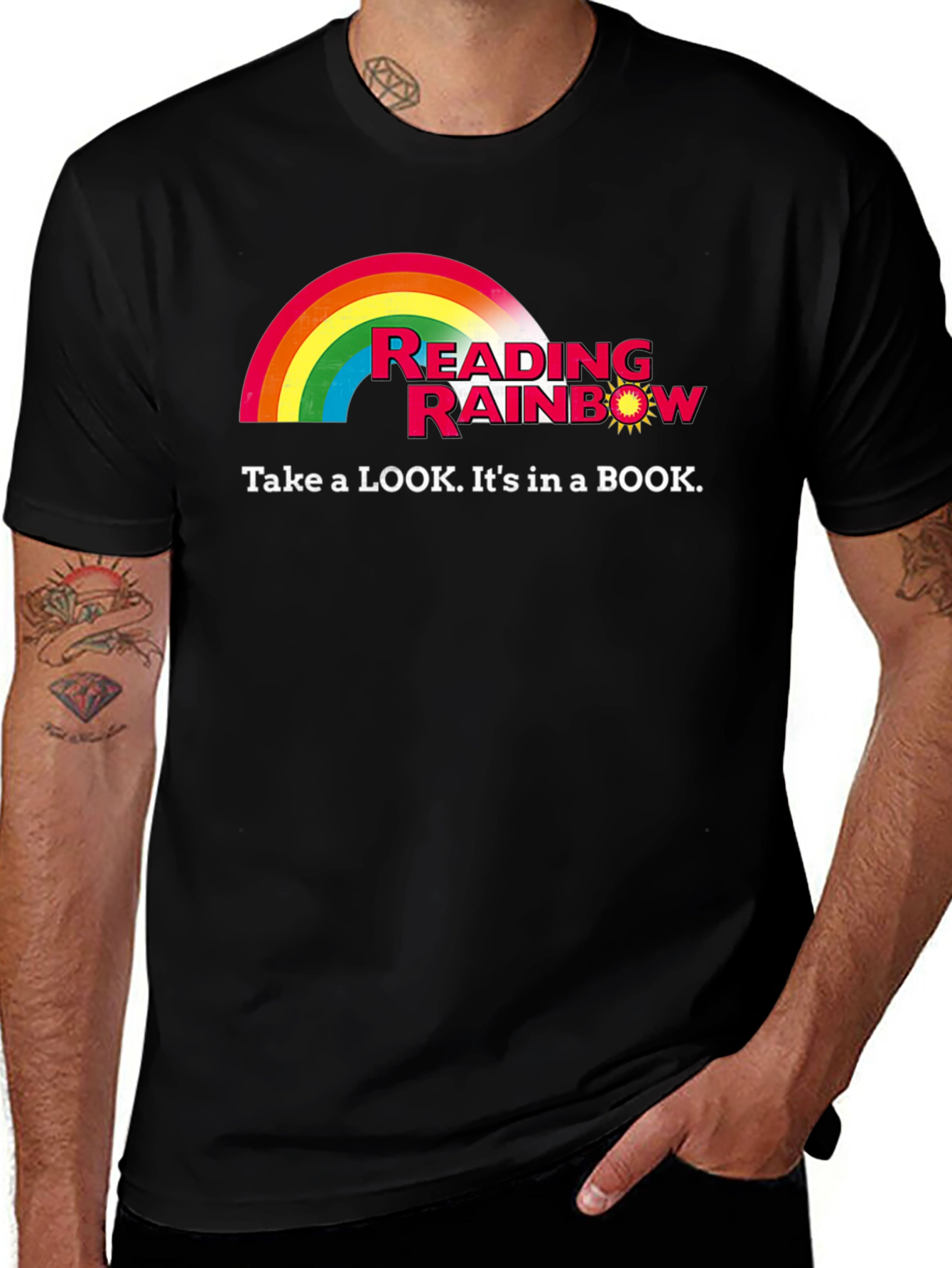 Reading Rainbow Graphic T-Shirt - 'Take a LOOK'