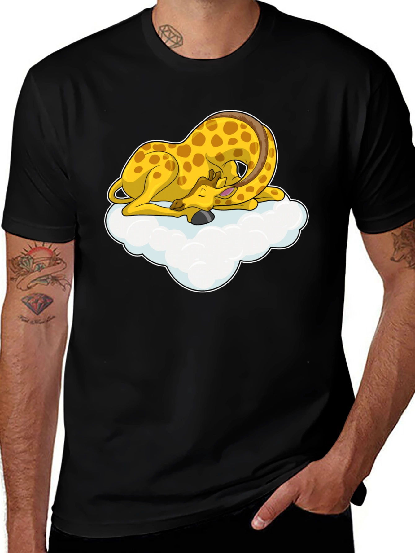 Variant 24 of Sleeping Giraffe on Cloud T-Shirt