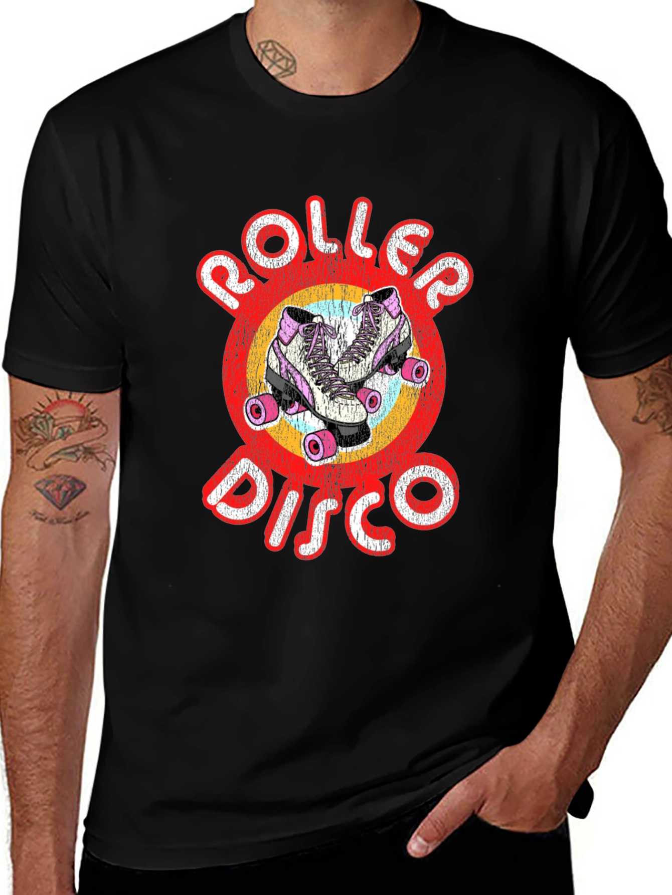 Variant 23 of Retro Roller Disco Graphic Tee