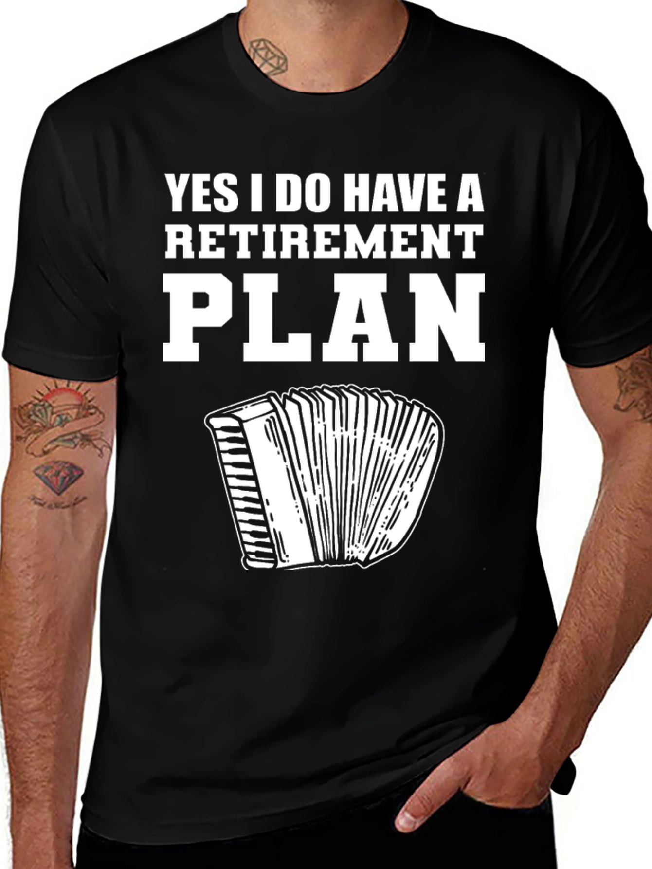 Variant 25 of Retirement Plan Accordion T-Shirt