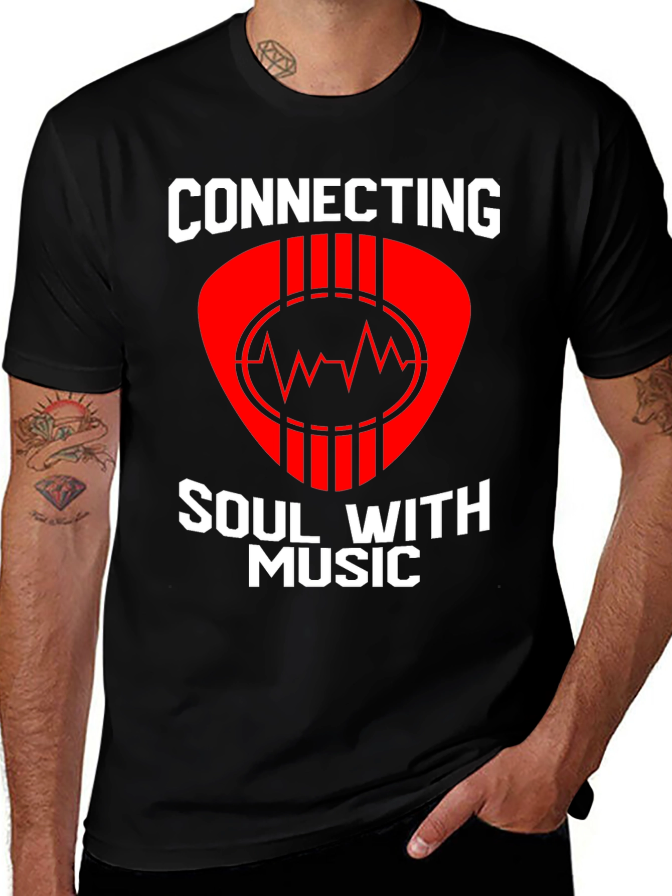 Variant 10 of Connecting Soul With Music Graphic Tee