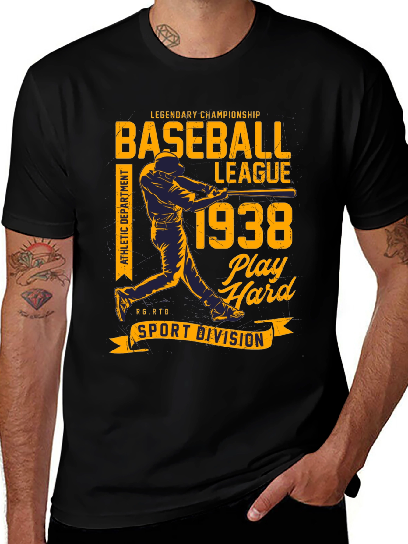 Variant 10 of Vintage Baseball League 1938 Graphic T-Shirt