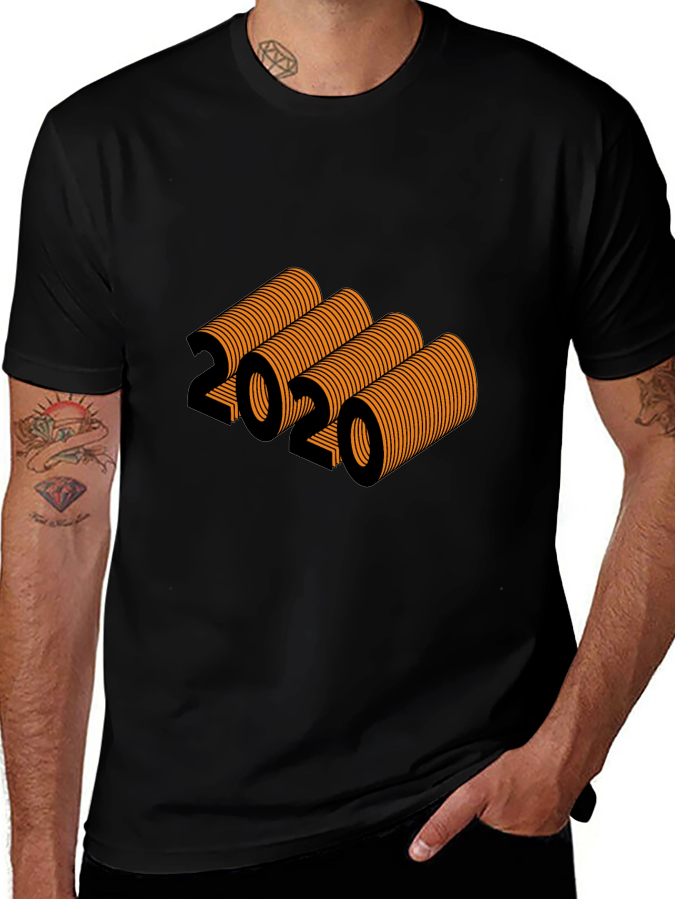 2020 Graphic Tee - Black Short Sleeve