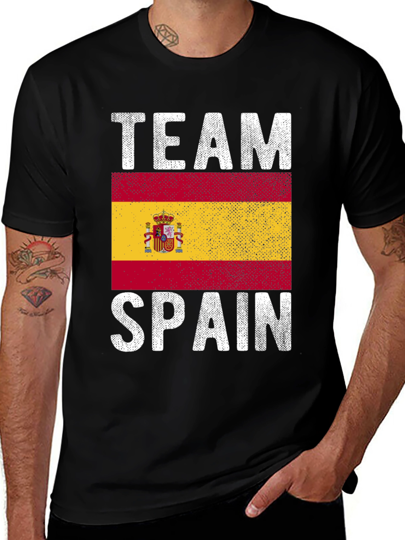 Team Spain Flag Graphic T-Shirt