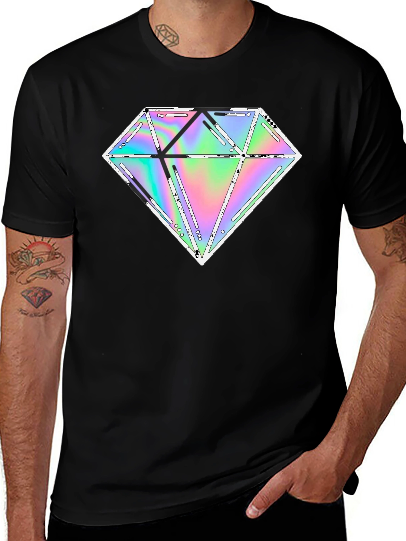 Variant 7 of Holographic Diamond Graphic Tee