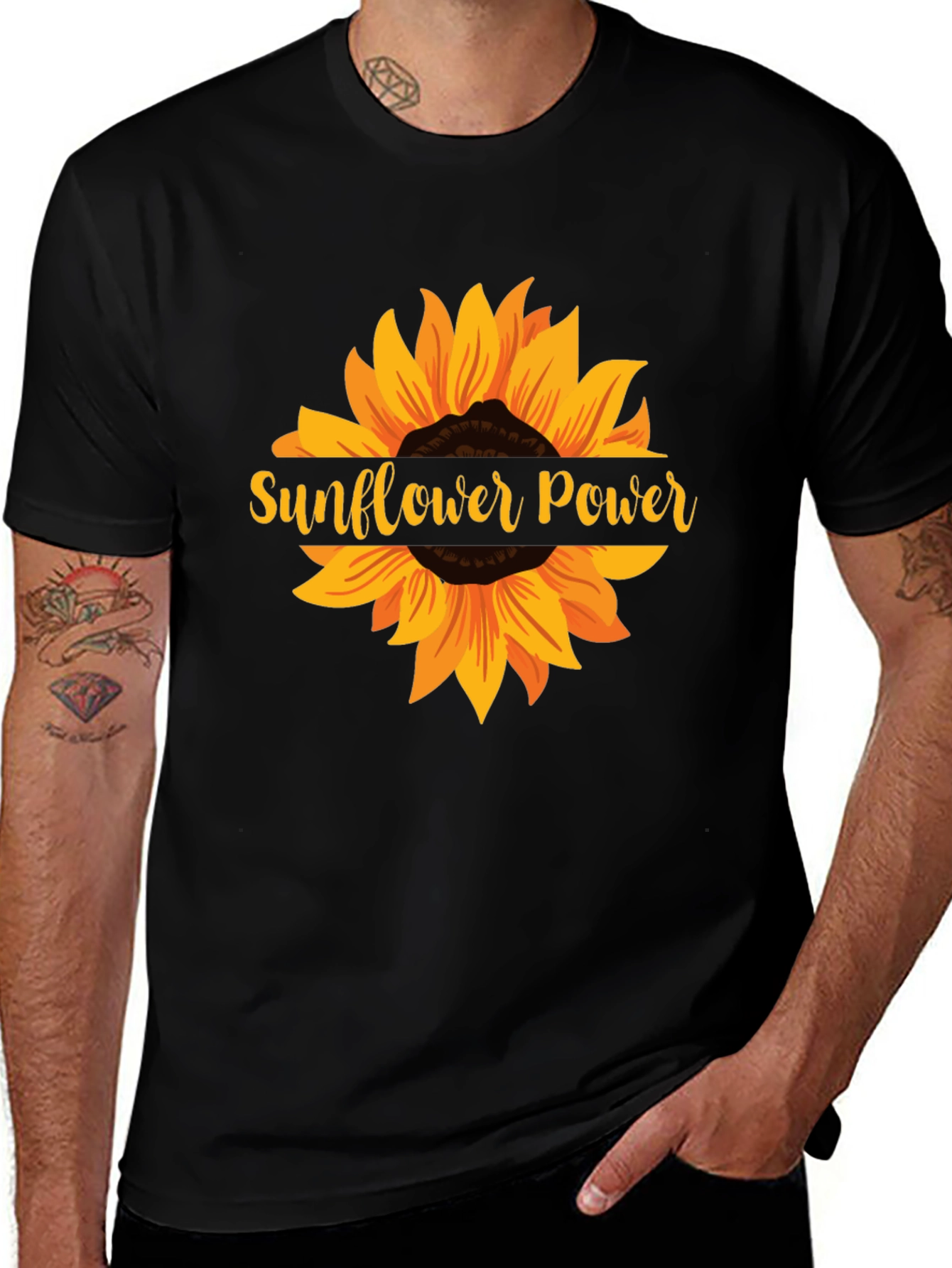 Variant 3 of Sunflower Power Graphic Tee - Unisex