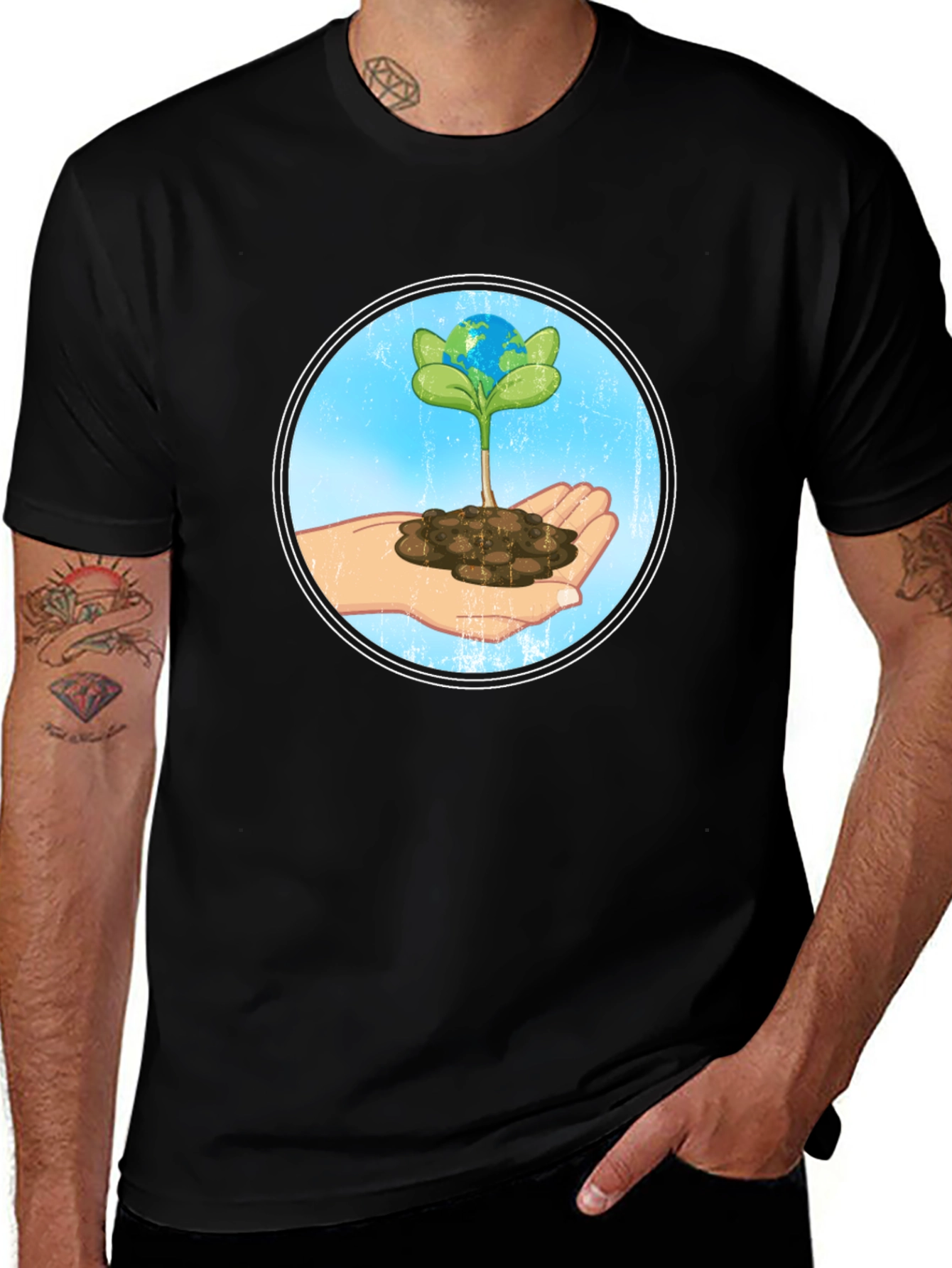 Variant 18 of Earth Sprout T-Shirt - Grow the Planet!