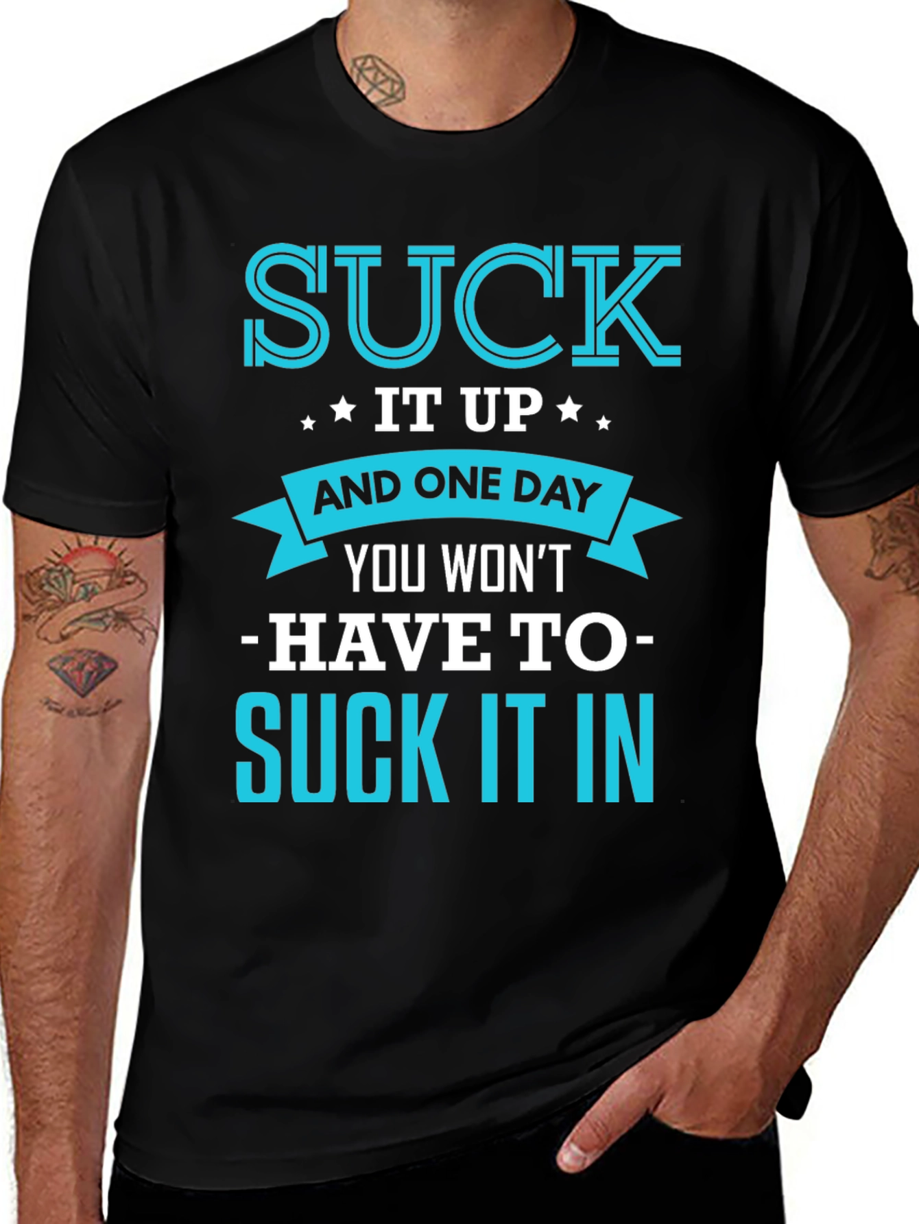 Variant 14 of Suck It Up T-Shirt - Funny Graphic Tee