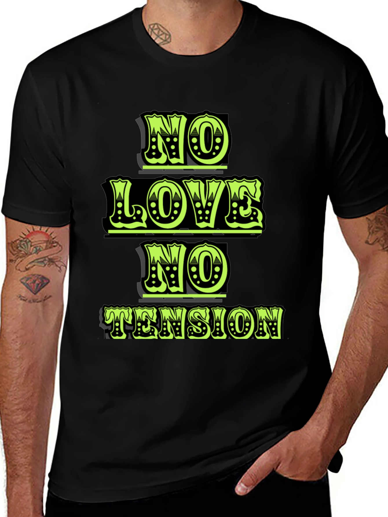 Variant 11 of No Love No Tension Graphic Tee