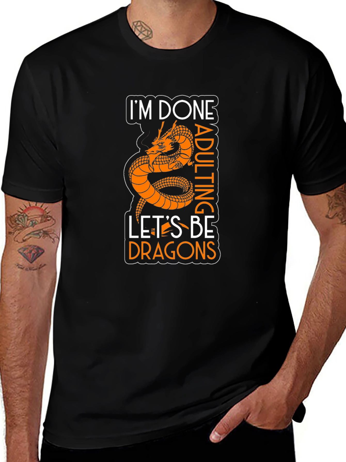 Variant 22 of I'm Done Adulting Let's Be Dragons T-Shirt