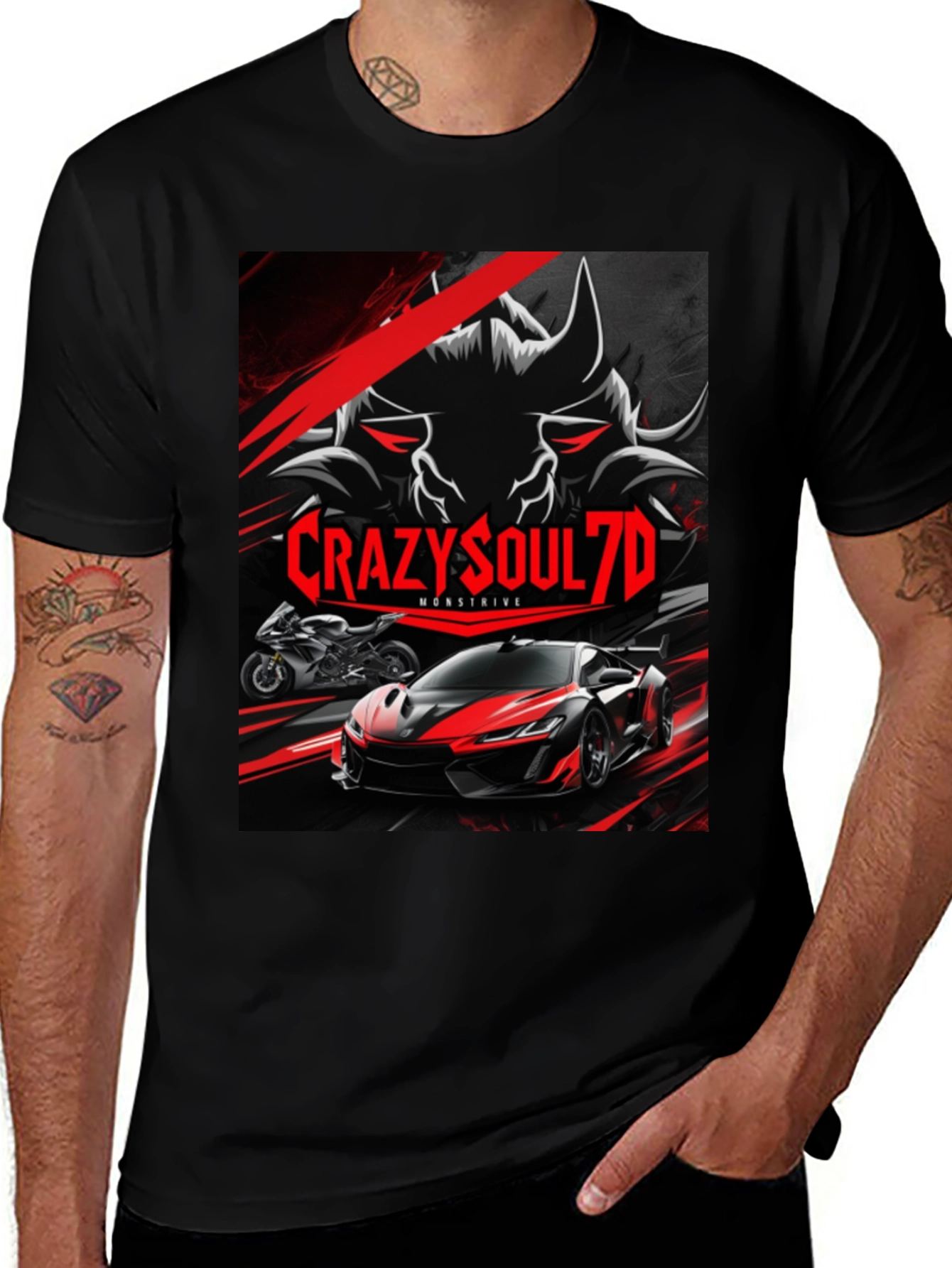 Variant 9 of CrazySoul7D Monstrive Graphic T-Shirt