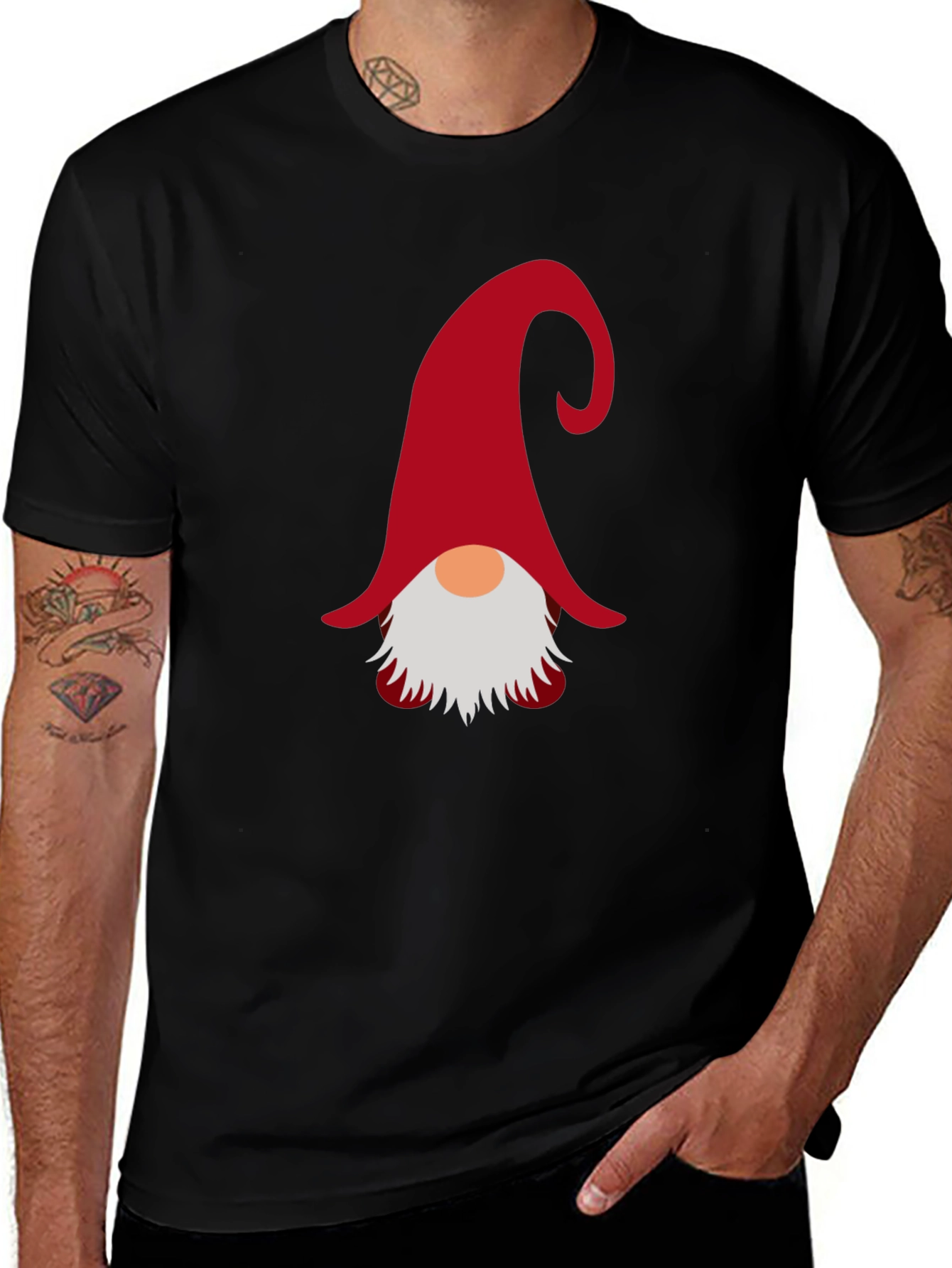 Variant 21 of Gnome Graphic Tee - Festive Holiday Shirt