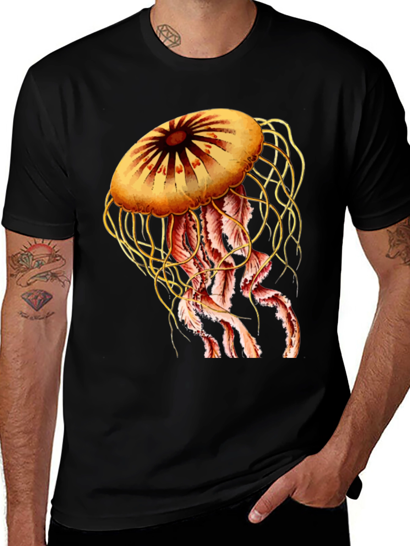 Variant 6 of Jellyfish Graphic Print Tee - Unique Design