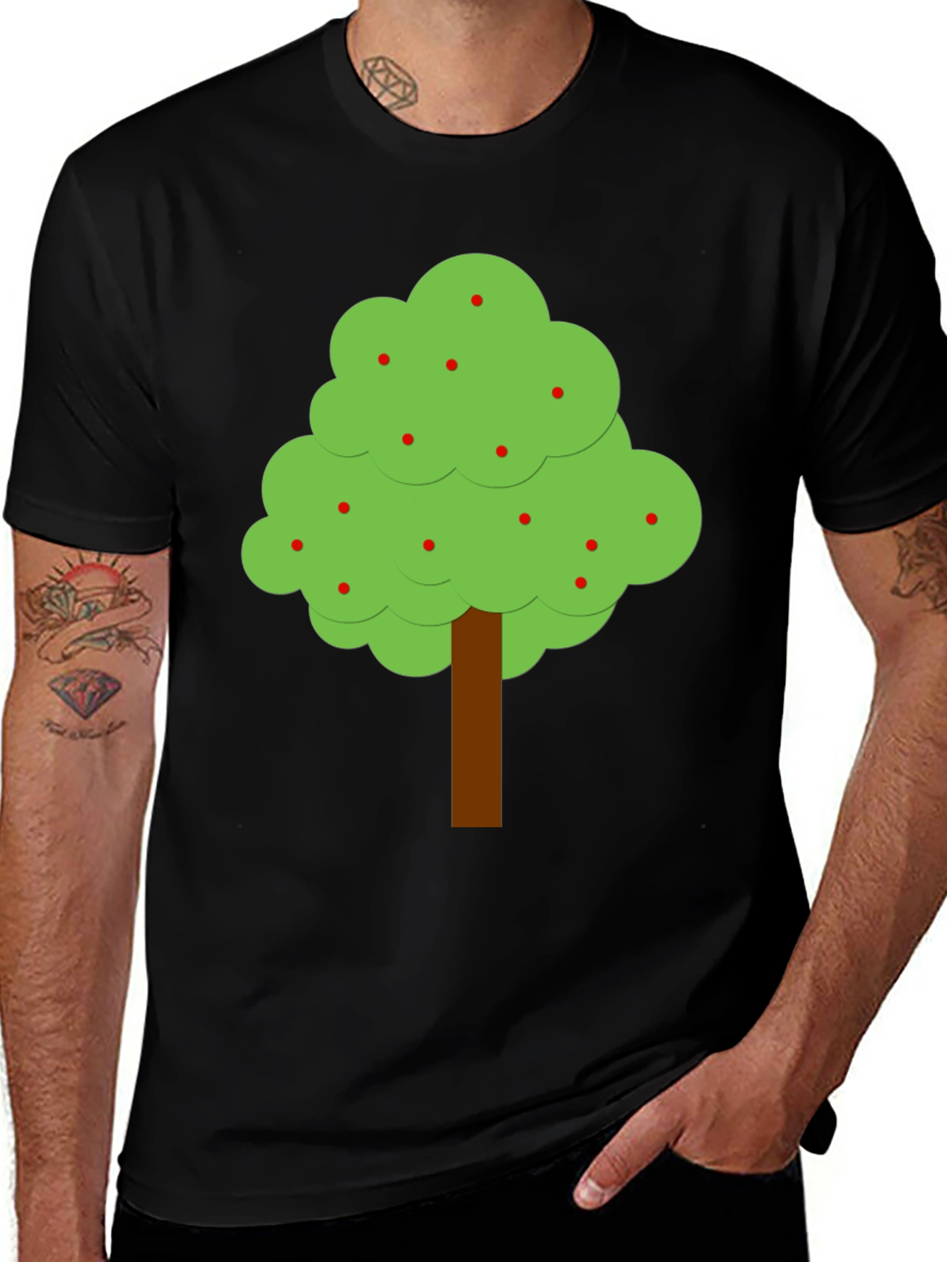 Variant 22 of Apple Tree Graphic T-Shirt - Nature Inspired Tee