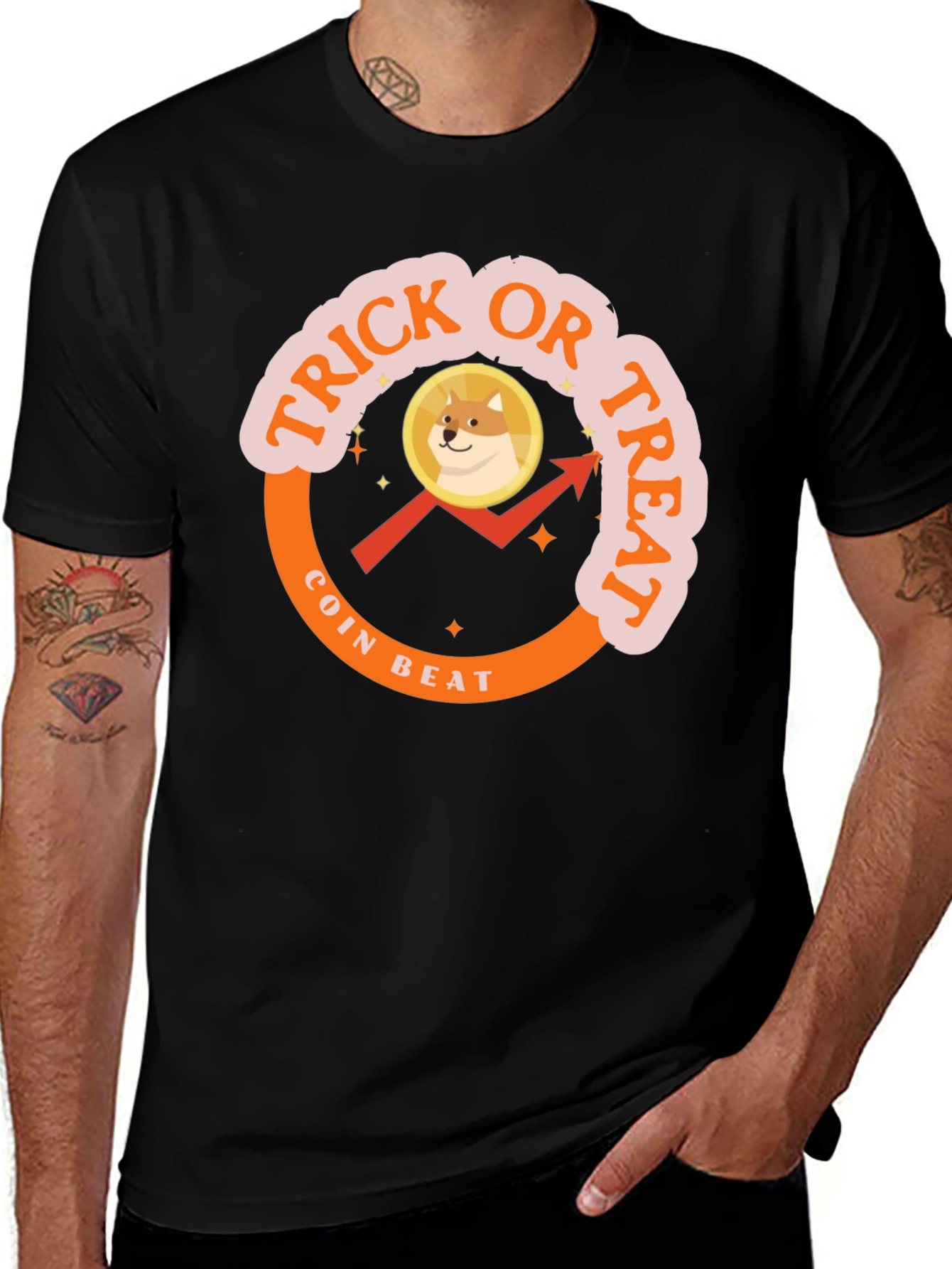 Variant 21 of Trick or Treat Coin Beat T-Shirt