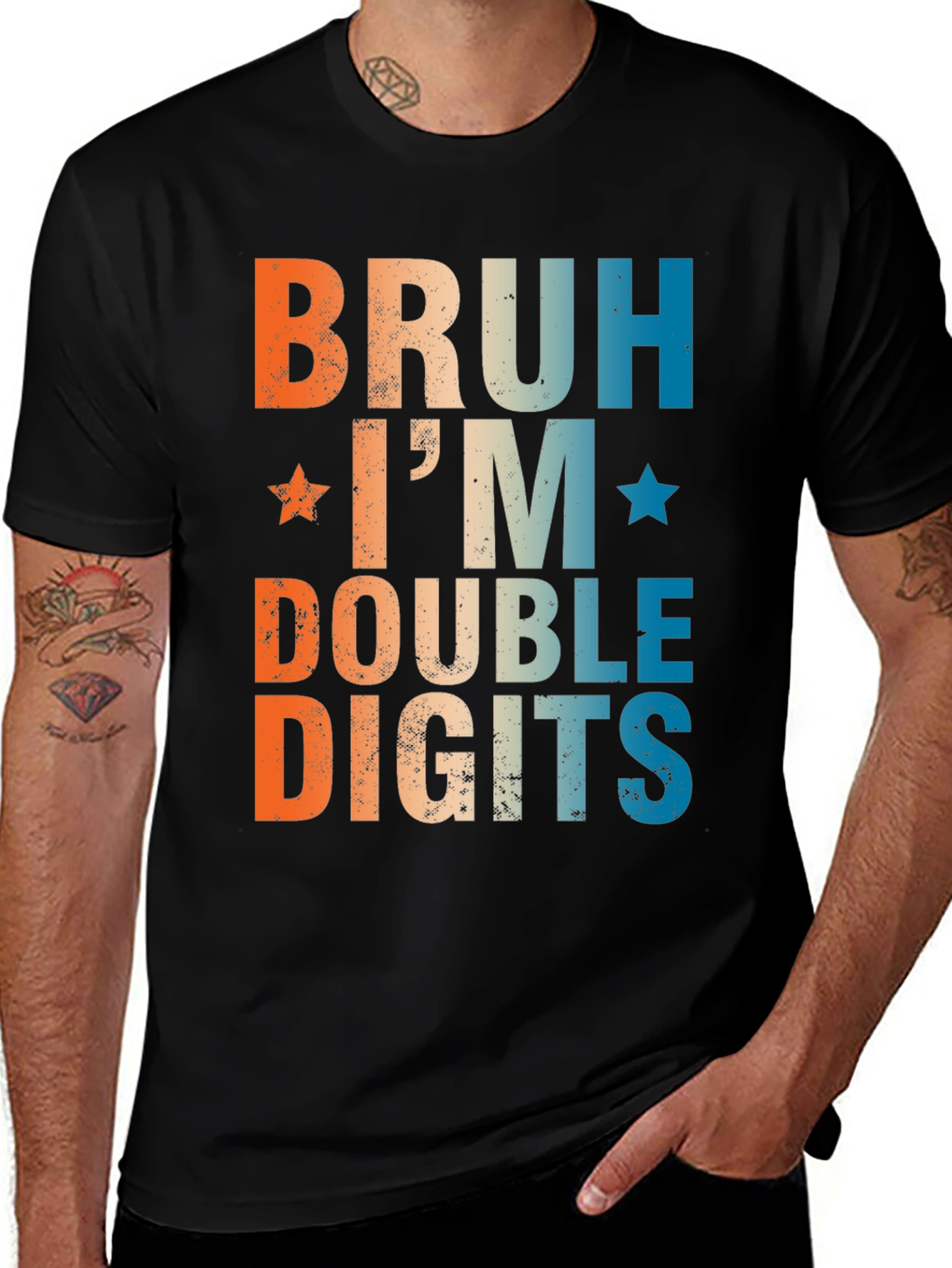Variant 20 of Bruh I'm Double Digits T-Shirt