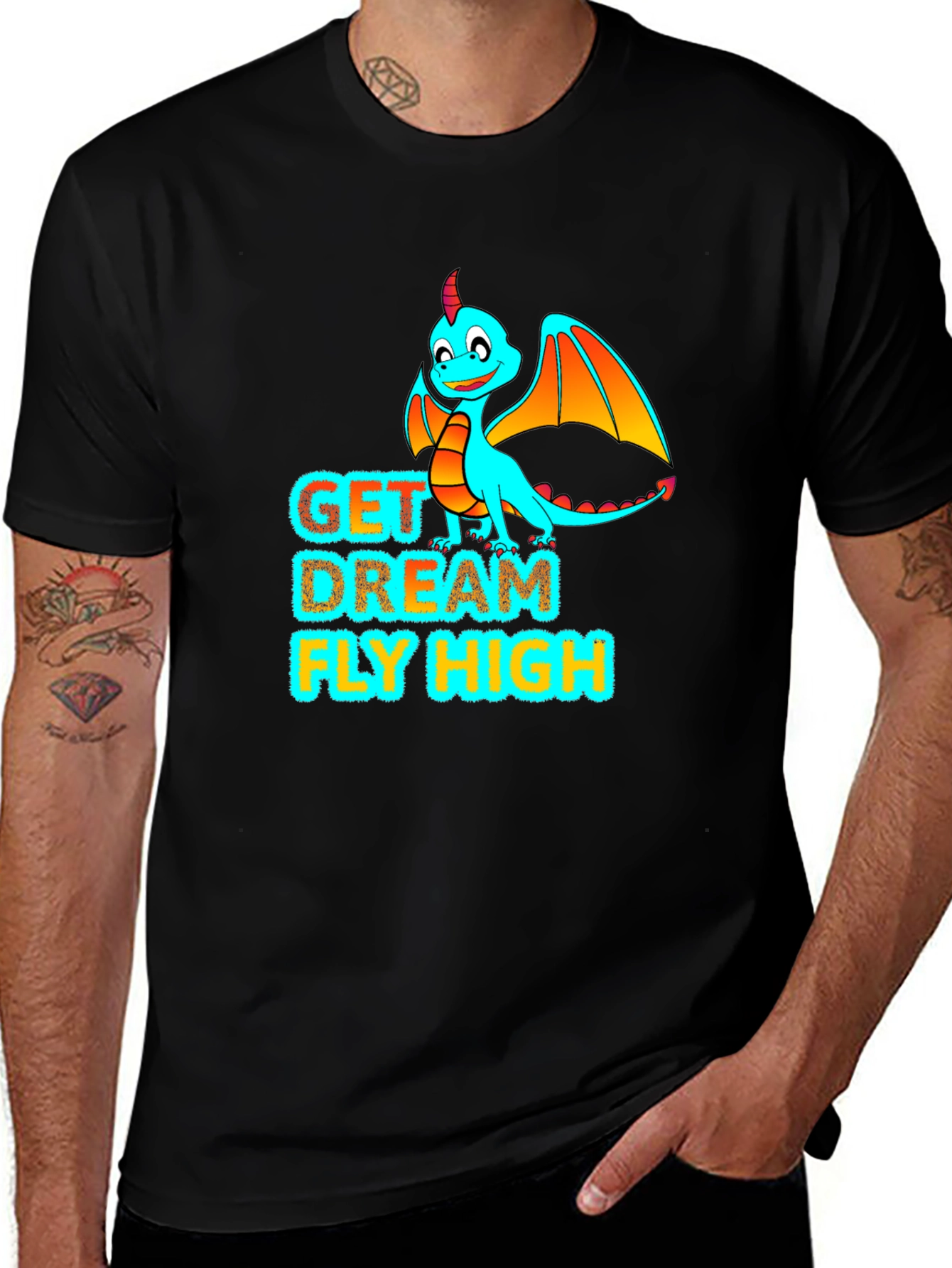 Variant 3 of Dream High Dragon Graphic Tee