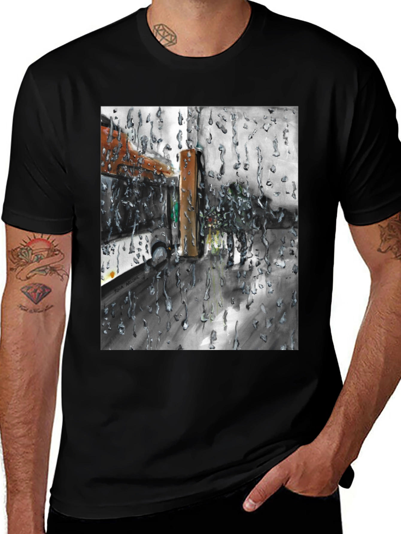 Rainy Day Graphic T-Shirt