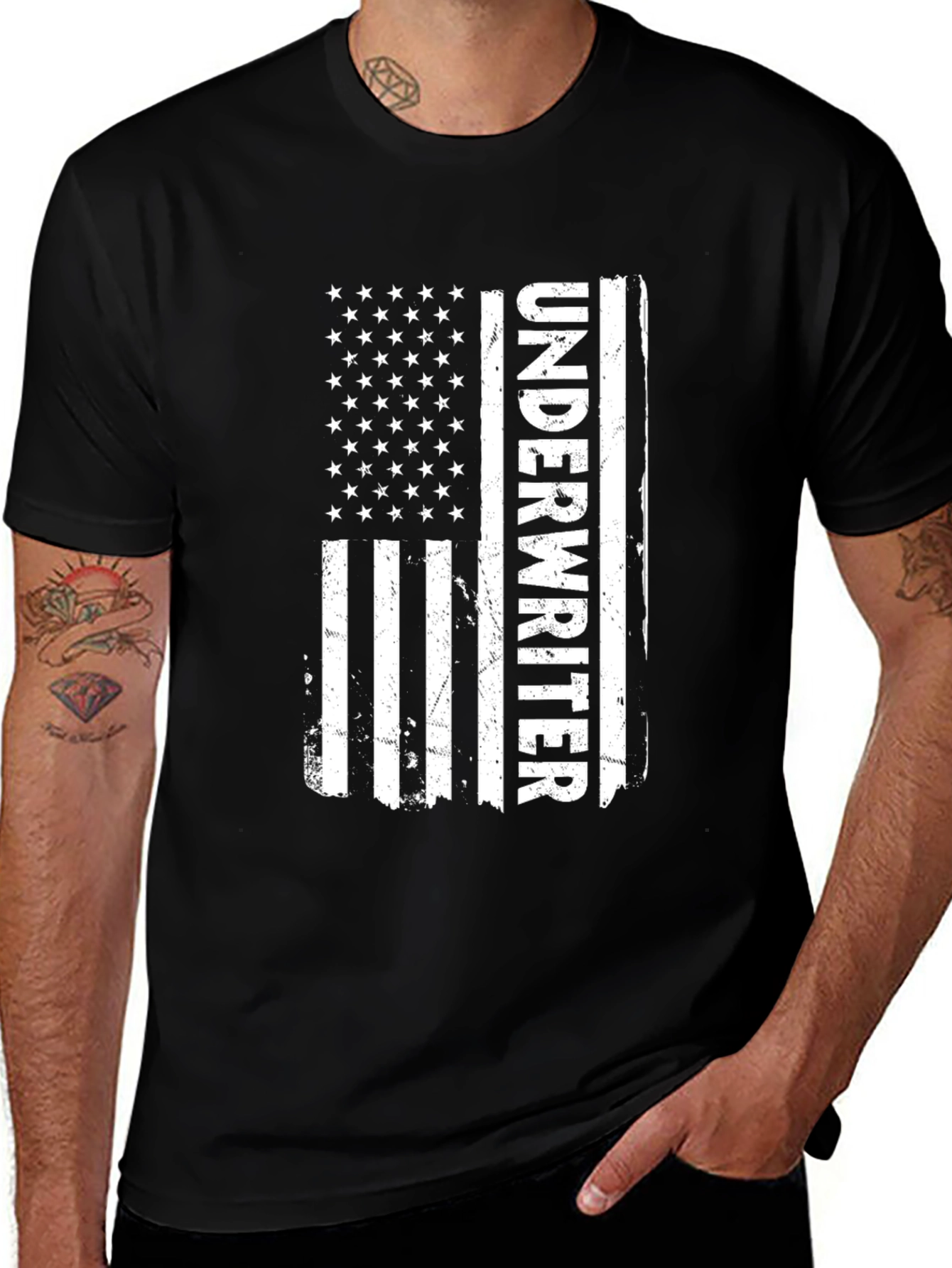 Variant 30 of Underwriter American Flag T-Shirt