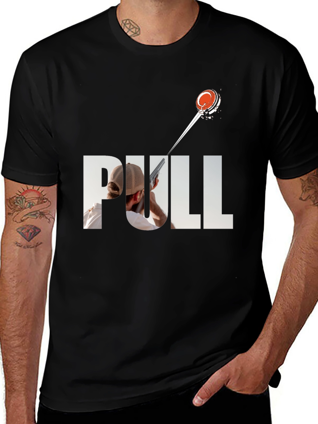Clay Shooting T-Shirt: Pull Design