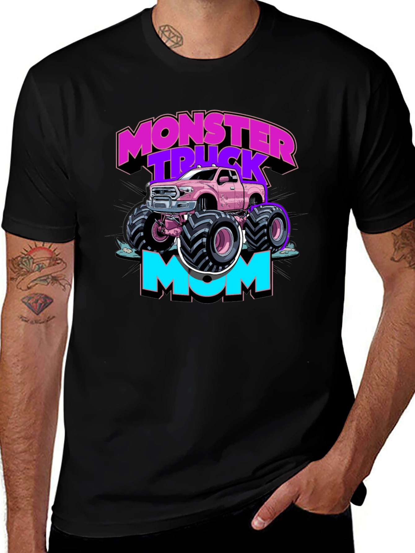 Variant 10 of Monster Truck Mom Graphic T-Shirt