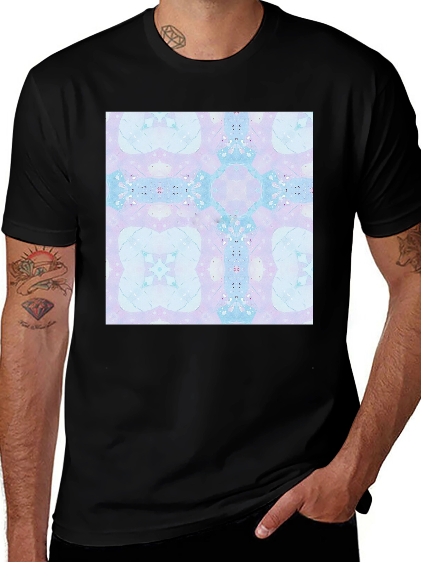 Variant 26 of Abstract Kaleidoscope Pattern T-Shirt