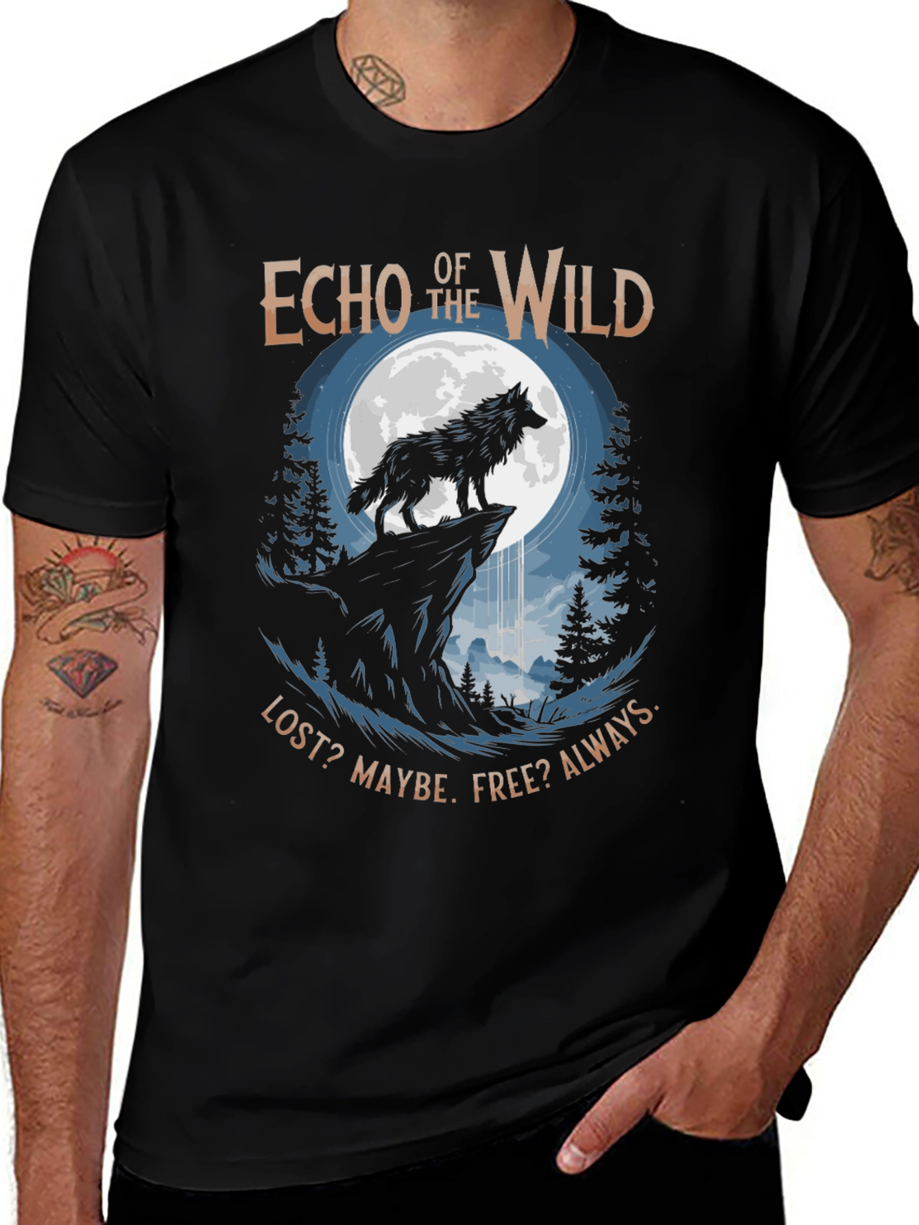 Variant 23 of Echo of the Wild Wolf Graphic T-Shirt