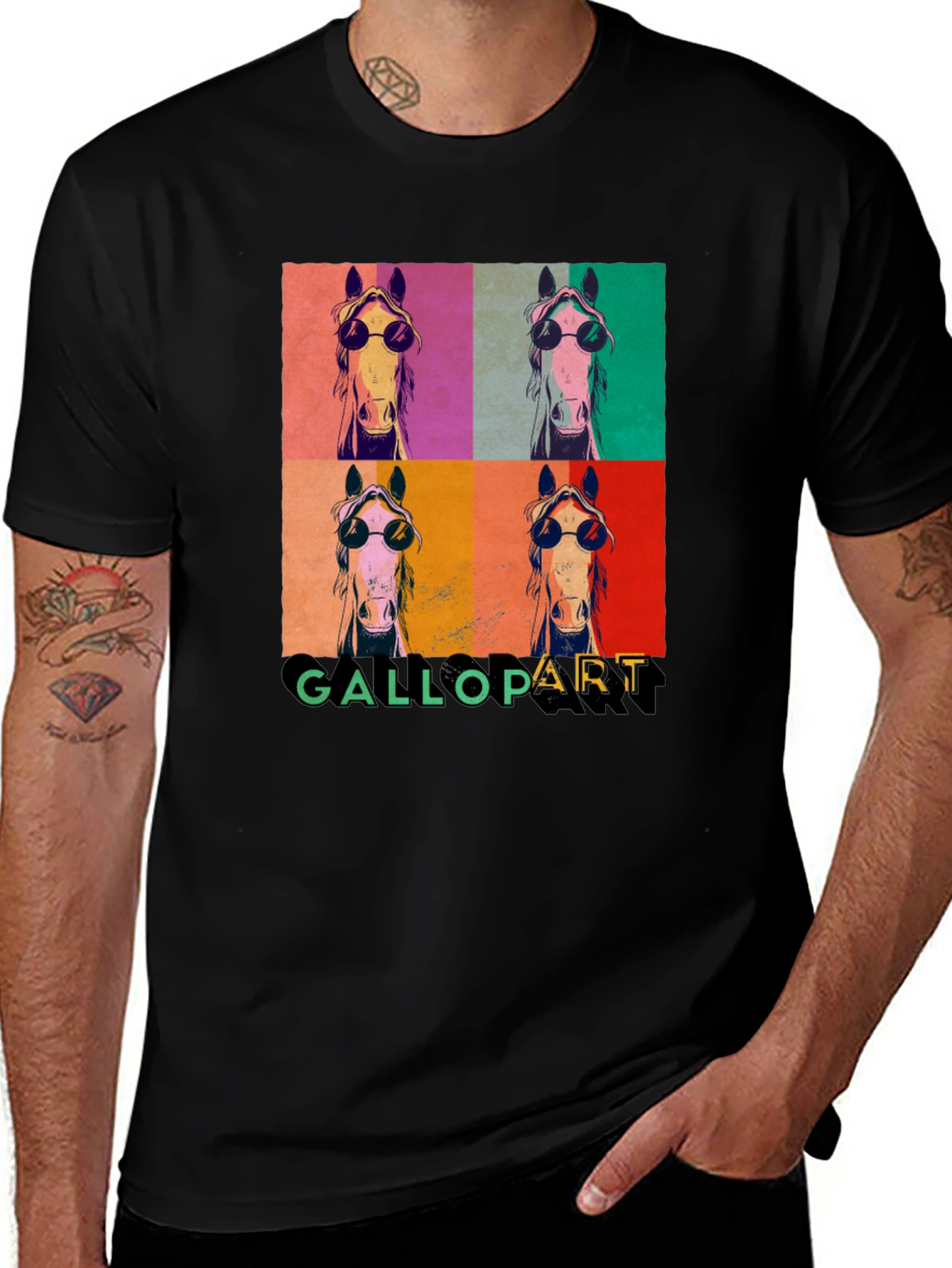 Variant 7 of Gallopart Horse Pop Art T-Shirt