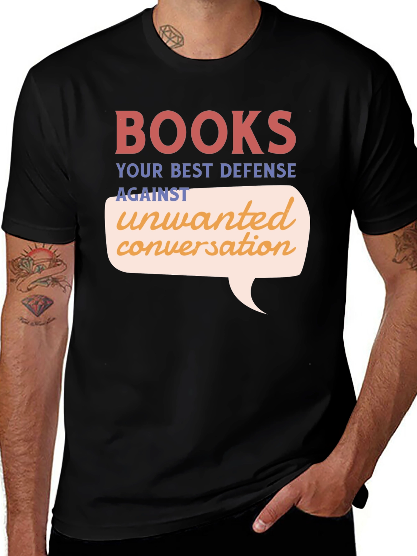 Variant 3 of Books: Your Best Defense T-Shirt