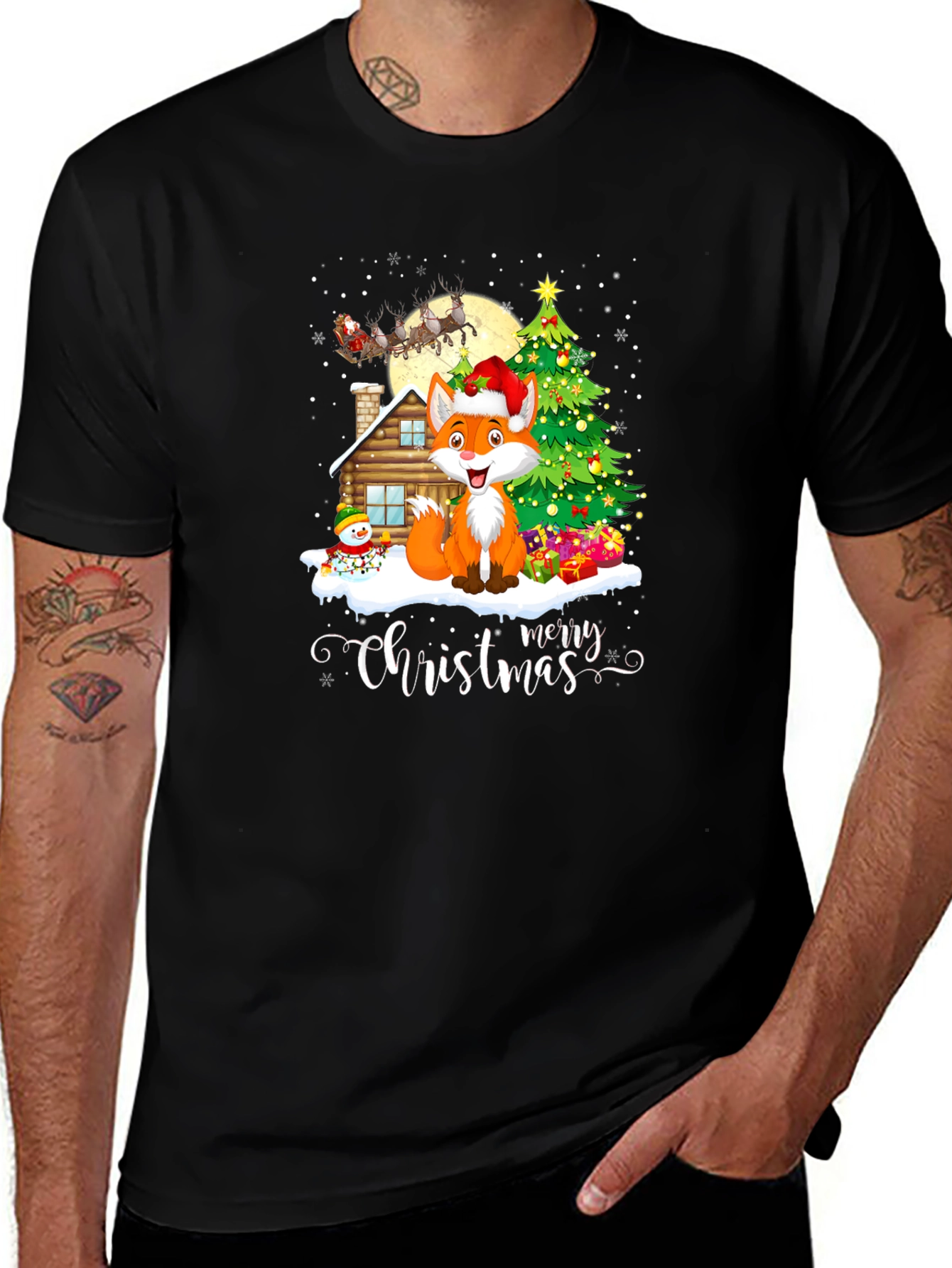 Christmas Fox T-Shirt
