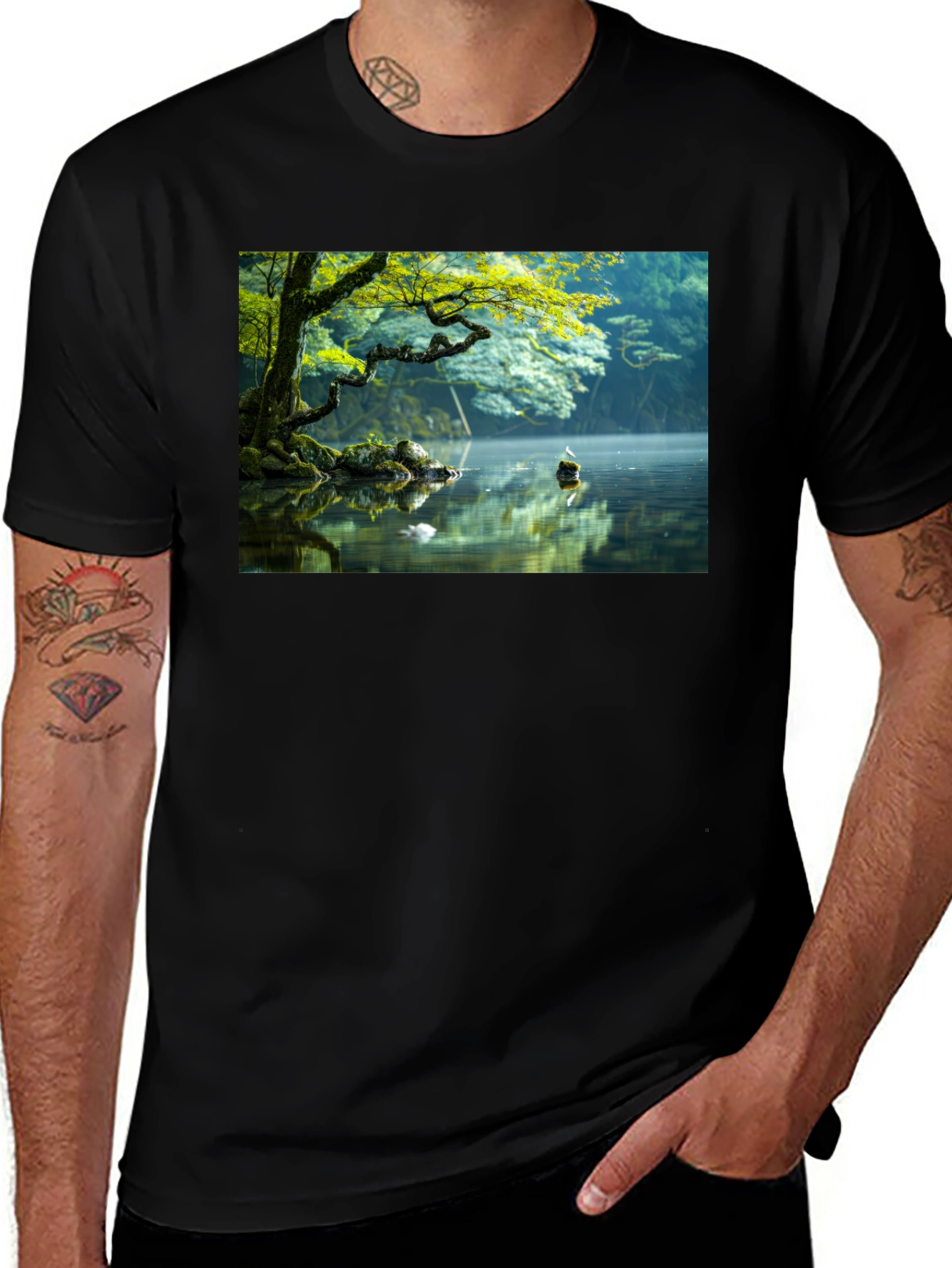 Variant 14 of Nature's Reflection Black Tee