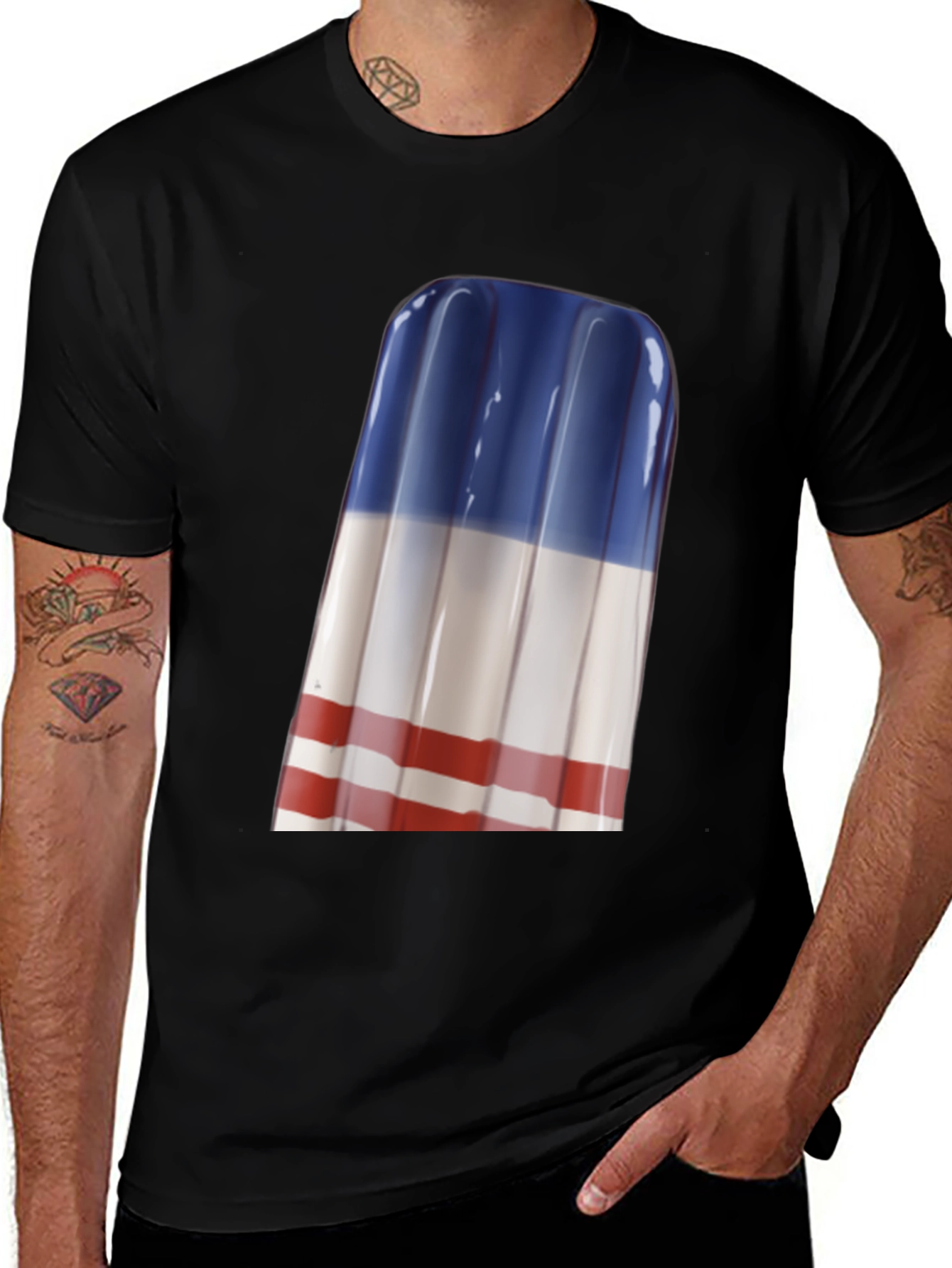 Variant 17 of Patriotic Popsicle Graphic Tee - Summer Style
