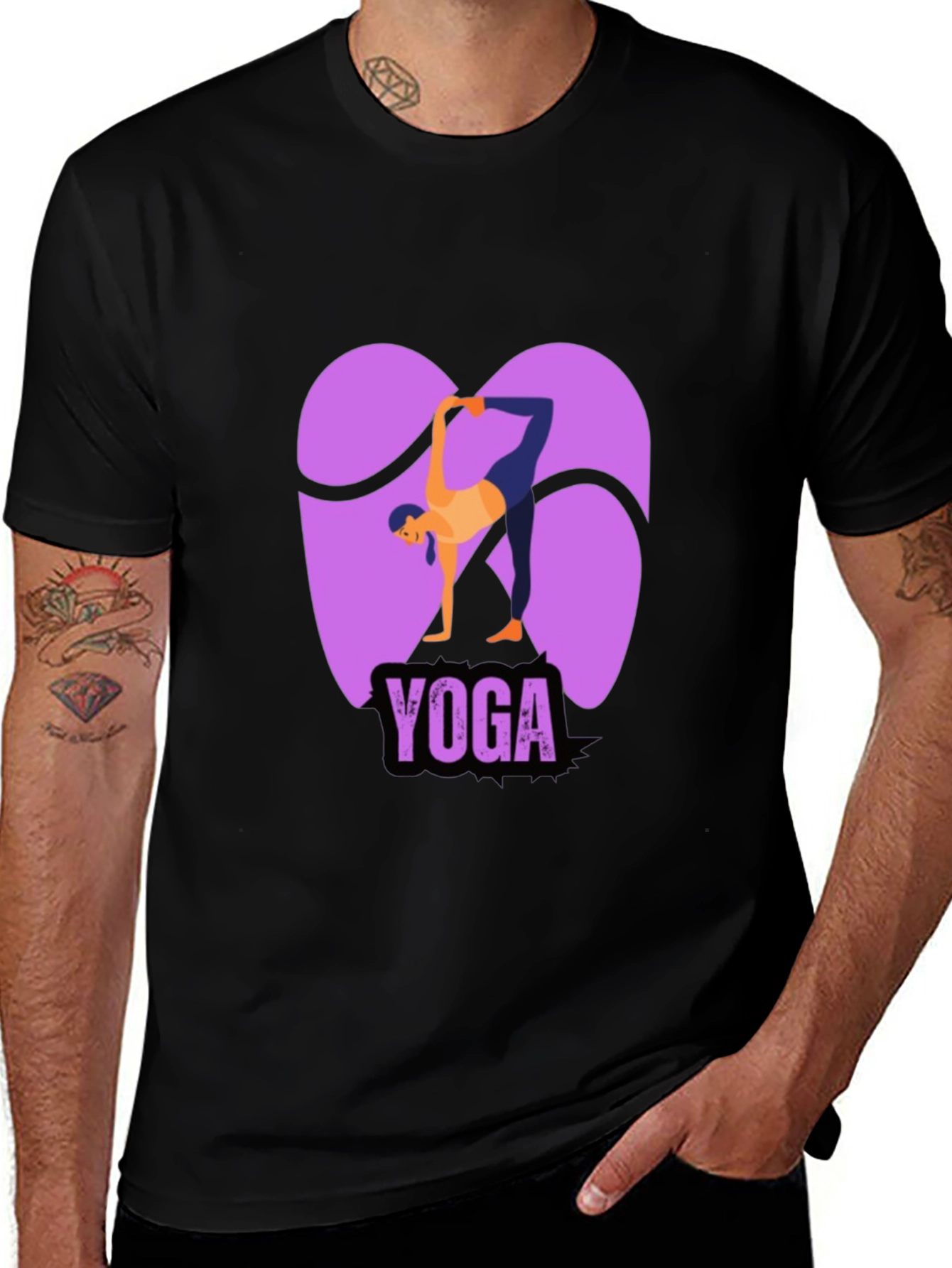 Variant 25 of Yoga Pose Graphic Tee - Flexible and Stylish