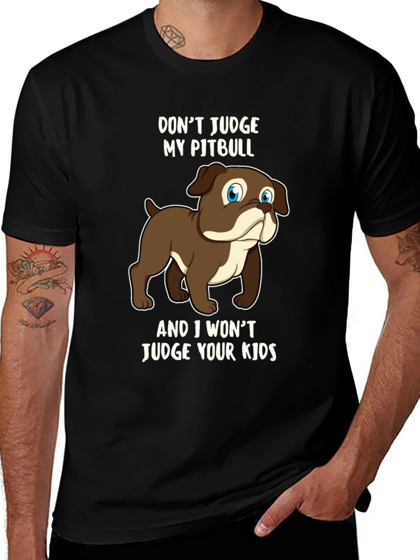 Variant 8 of Don't Judge My Pitbull Graphic Tee