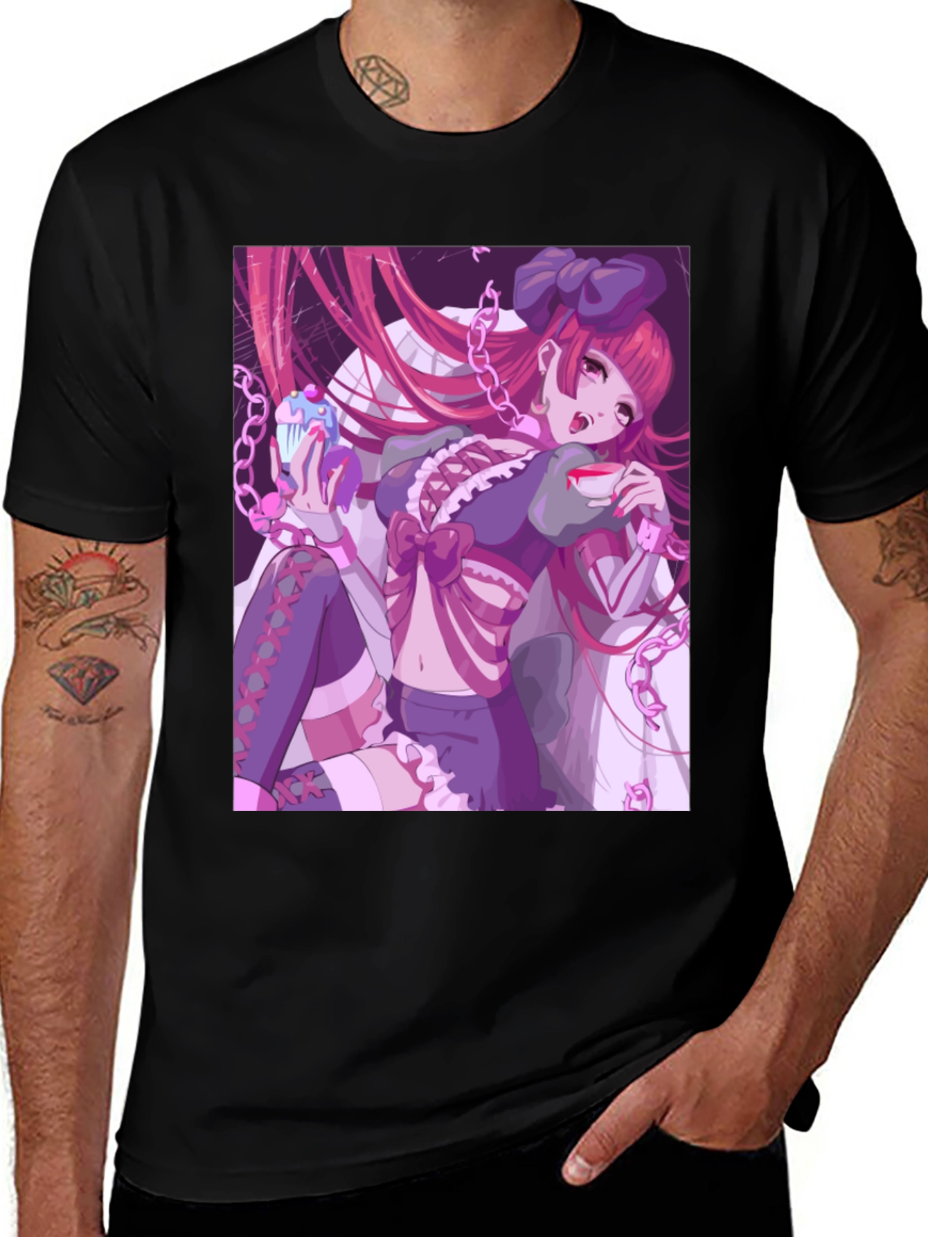 Variant 17 of Anime Girl Graphic Tee - Unique Manga Design