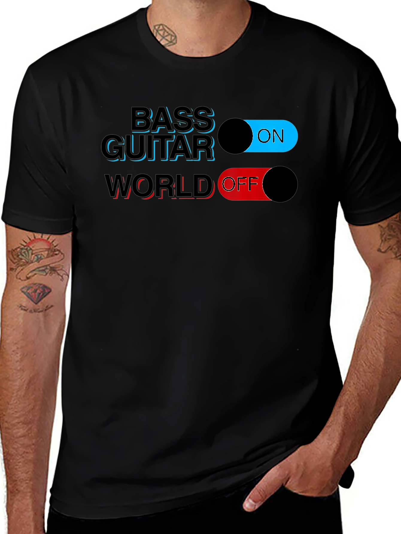 Variant 5 of Bass Guitar Mode T-Shirt - Music Lover Tee