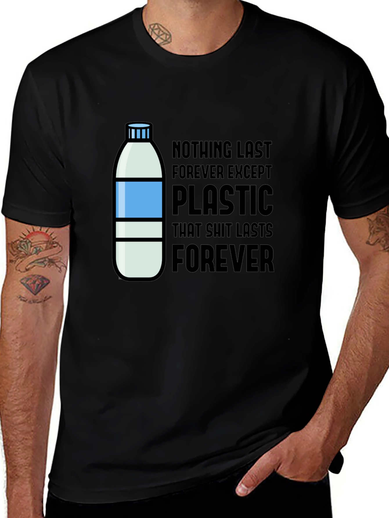 Variant 27 of Plastic Lasts Forever Graphic Tee