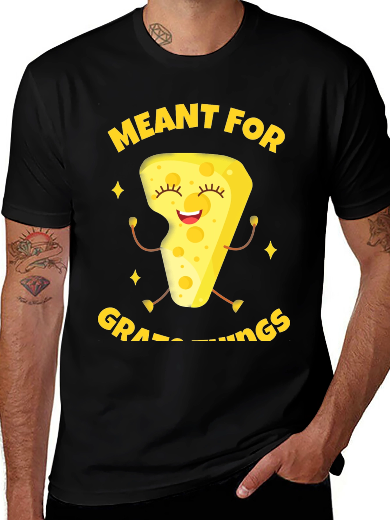 Variant 15 of Meant For Grate Things Cheese Graphic Tee
